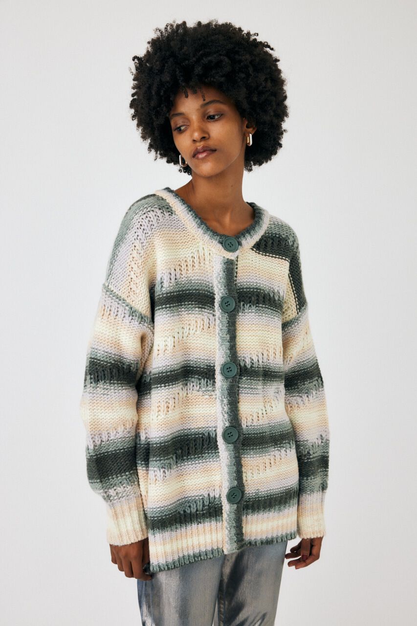 MOUSSY「ITALY YARN OVER カーディガン」|カーディガン|