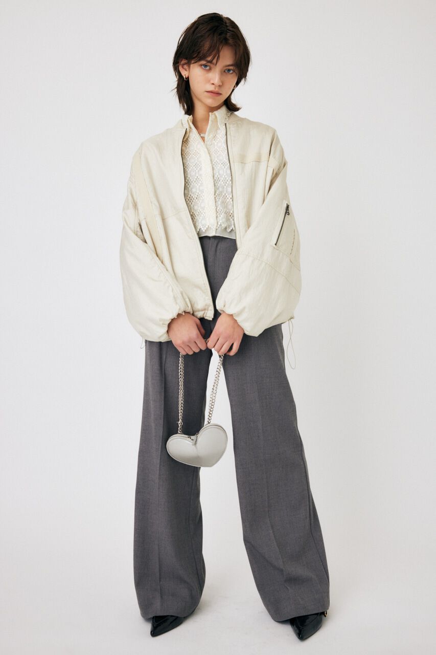 MOUSSY「GEOMETRIC LACE CROP シャツ」|シャツ・ブラウス|