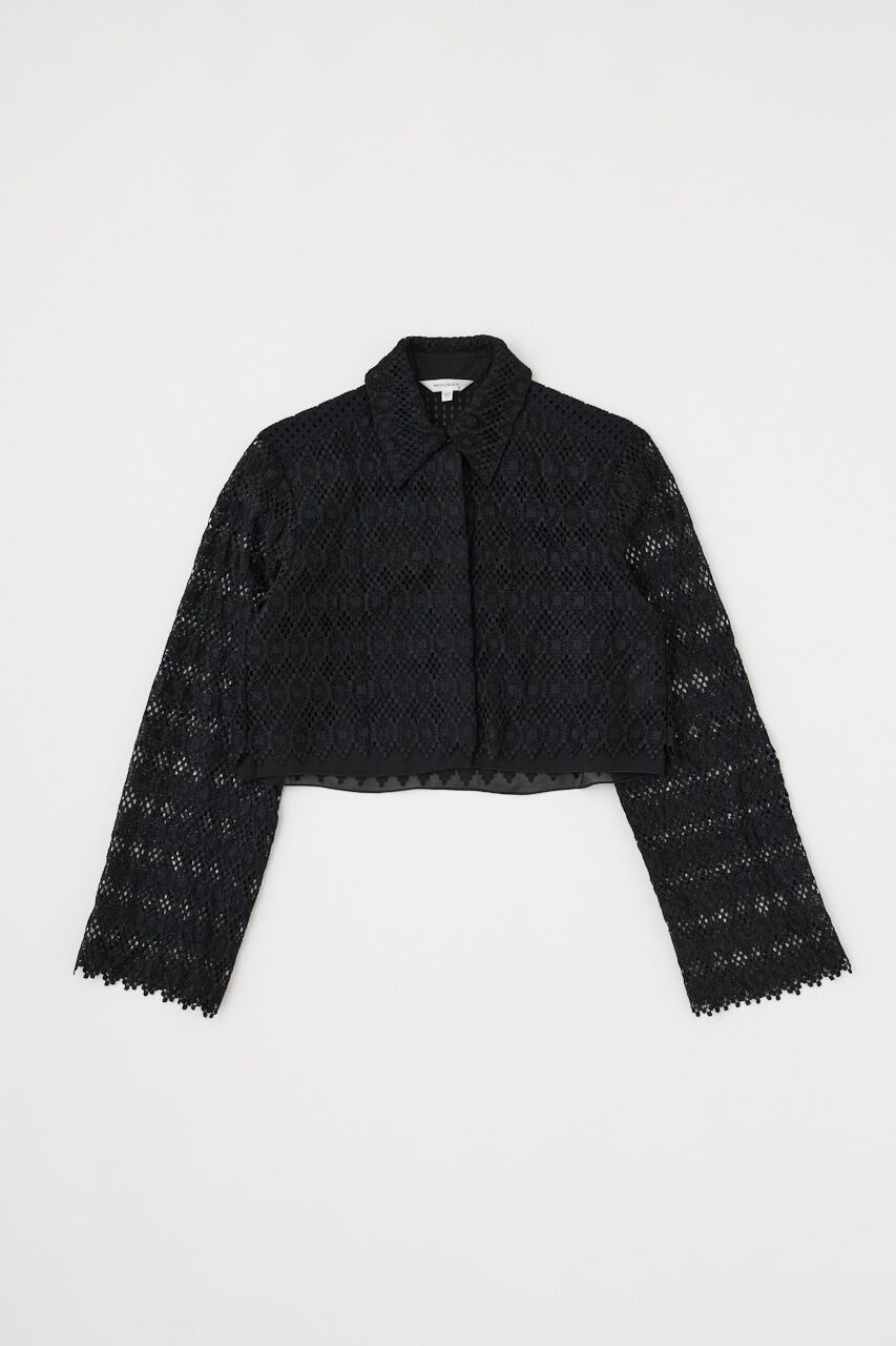 MOUSSY「GEOMETRIC LACE CROP シャツ」|シャツ・ブラウス|