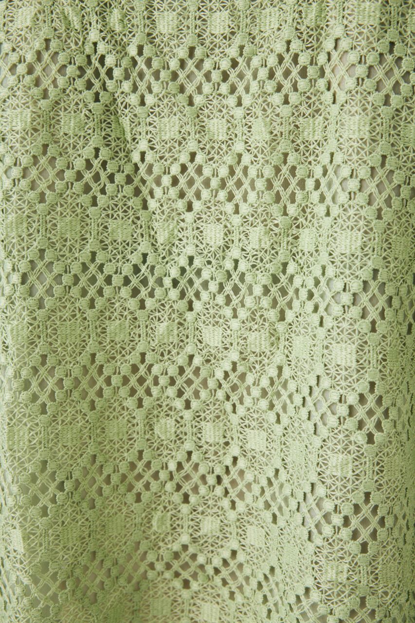 MOUSSY「GEOMETRIC LACE CROP シャツ」|シャツ・ブラウス|