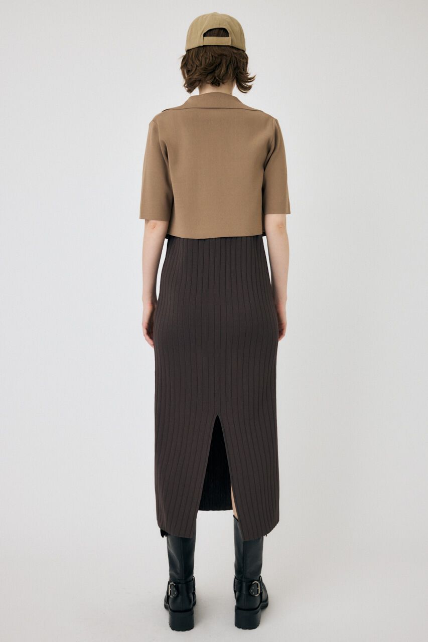 MOUSSY「SHIRT COMBI KNIT ドレス」|ワンピース|