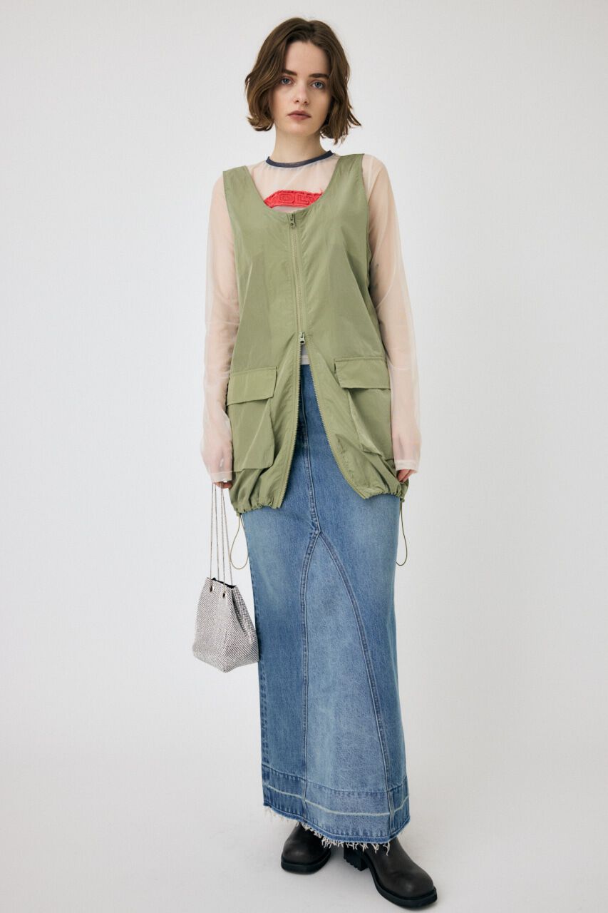 MOUSSY「PATCHED SHEER LS Tシャツ」|Tシャツ・カットソー|