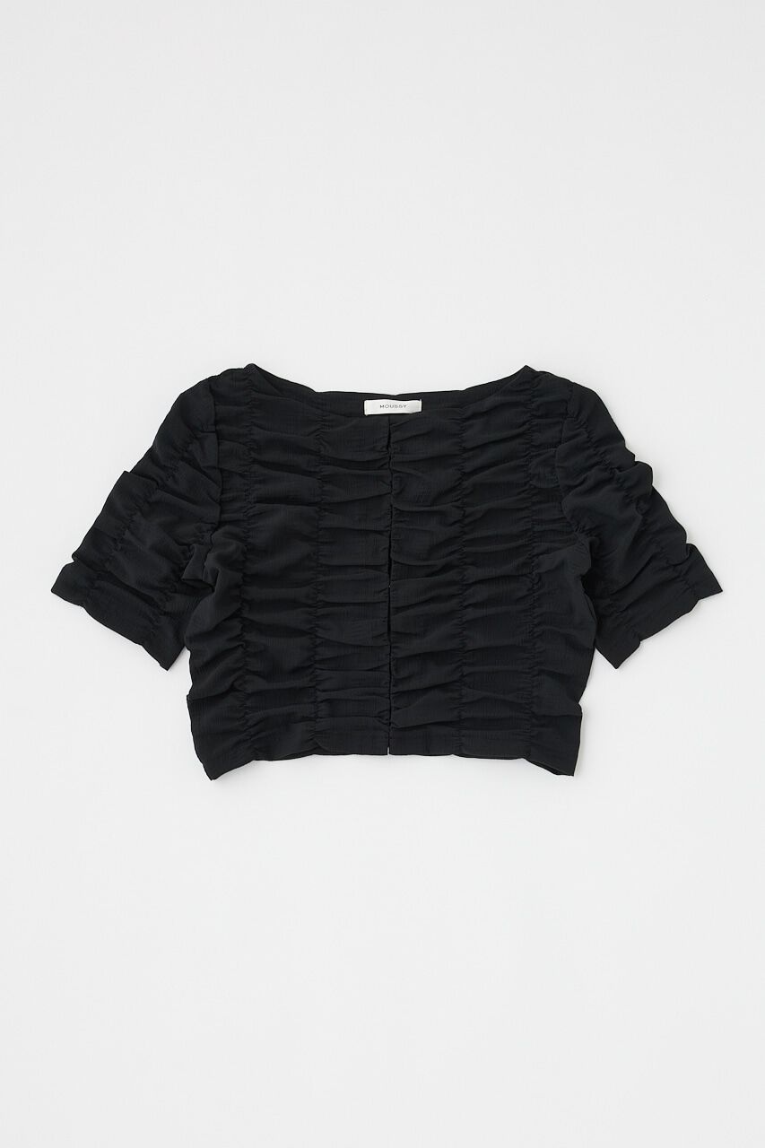 MOUSSY「SHIRRING CROP トップス」|Tシャツ・カットソー|