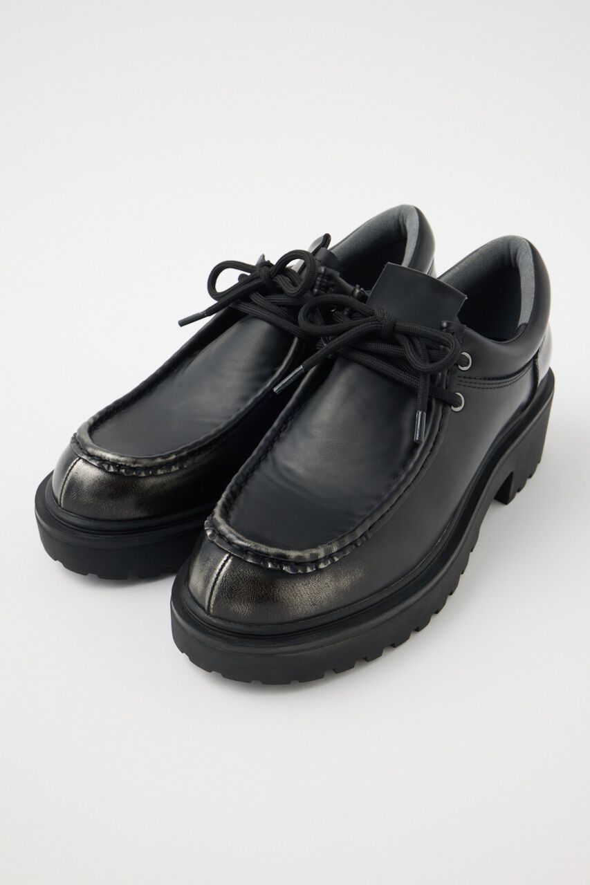 MOUSSY「CHUNK SOLE レースアップシューズ」|ローファー|