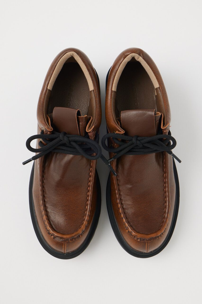 MOUSSY「CHUNK SOLE レースアップシューズ」|ローファー|
