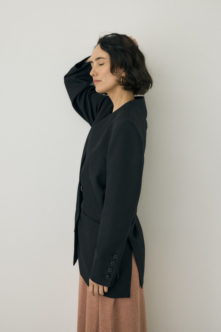 MOUSSY「シーズンレスノーカラージャケット　リサイクルポリエステル使用」|その他|