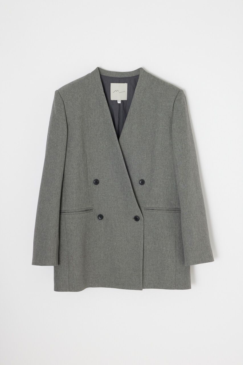 MOUSSY「シーズンレスノーカラージャケット　リサイクルポリエステル使用」|その他|