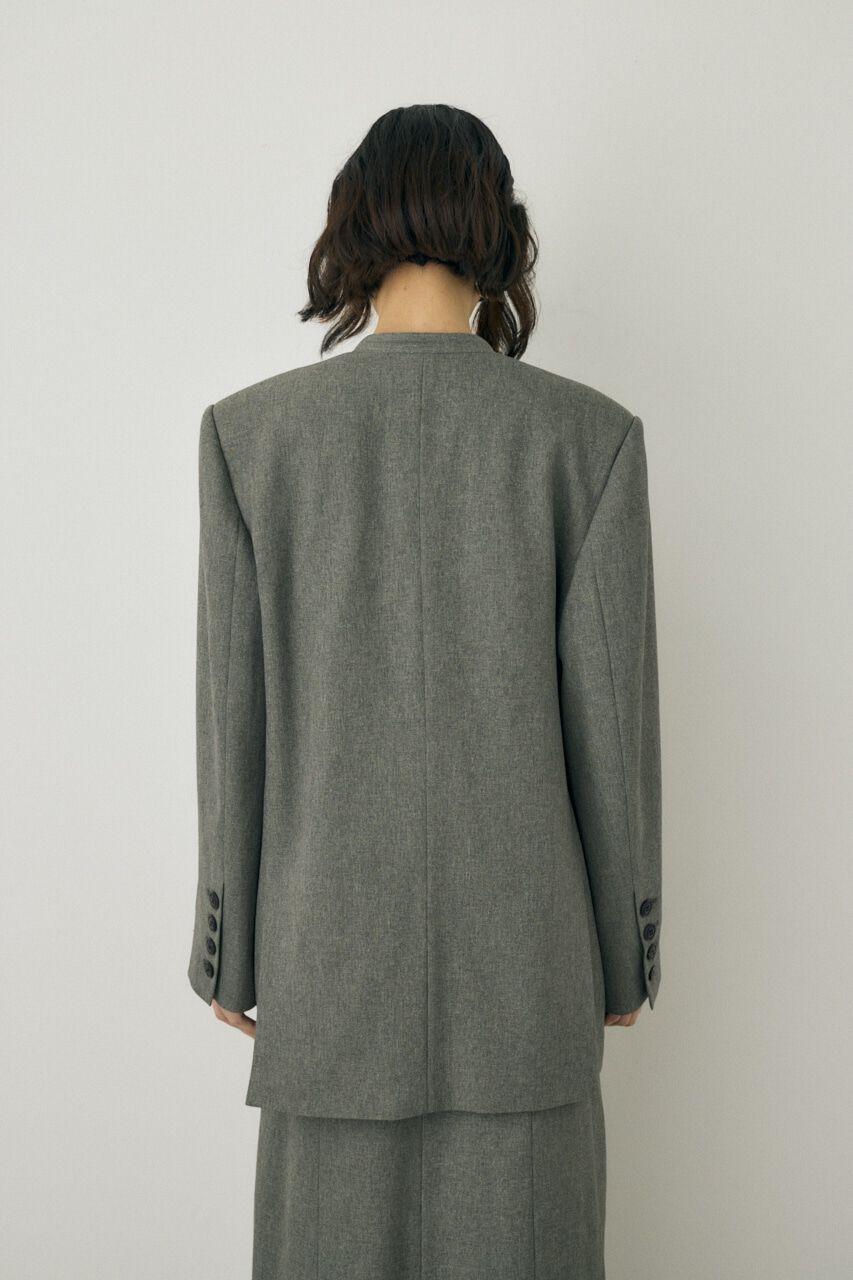 MOUSSY「シーズンレスノーカラージャケット　リサイクルポリエステル使用」|その他|