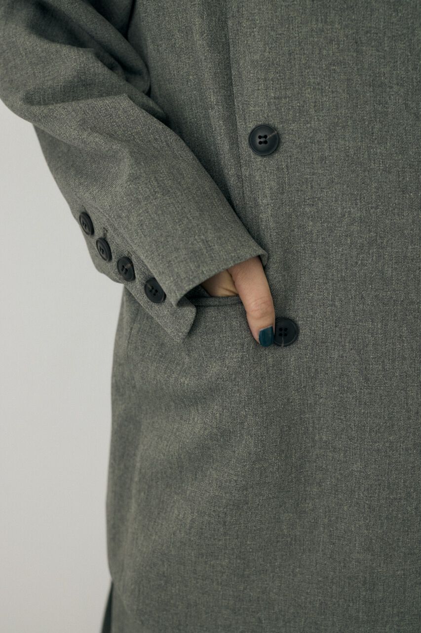 MOUSSY「シーズンレスノーカラージャケット　リサイクルポリエステル使用」|その他|