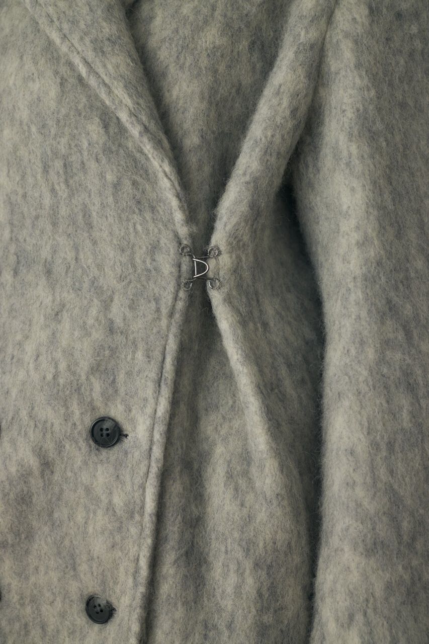 MOUSSY「シャギーロングコート リサイクルポリエステル&times;ウール混」|その他|