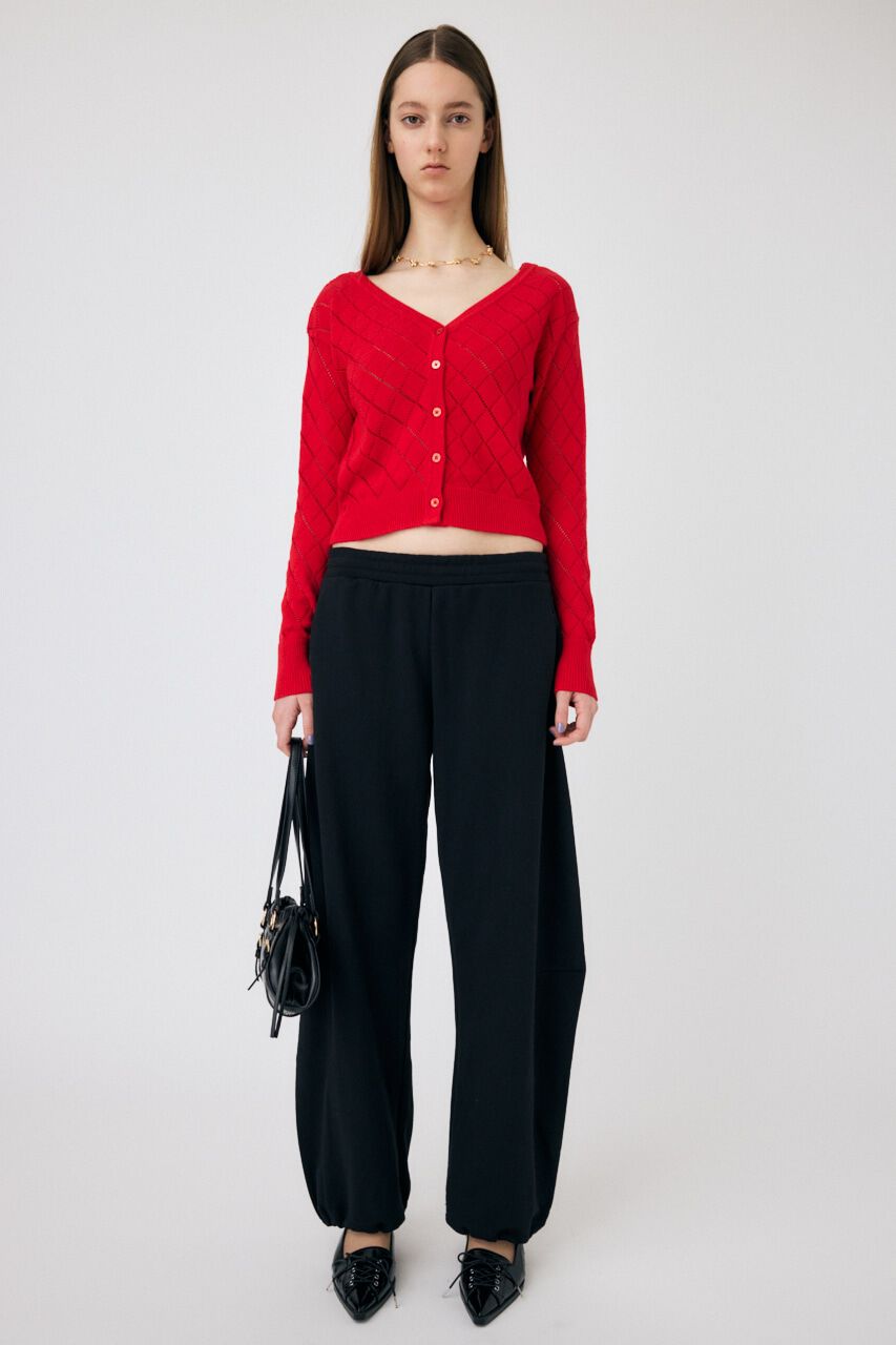 MOUSSY「EYELET ニットカーディガン」|ニット・セーター|