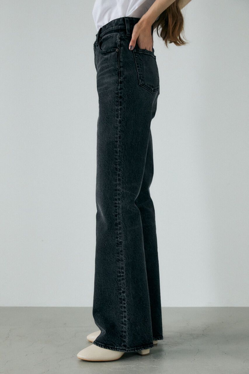 MOUSSY「MVS BLACK FLARE(L) / ロングサイズ」|デニム|