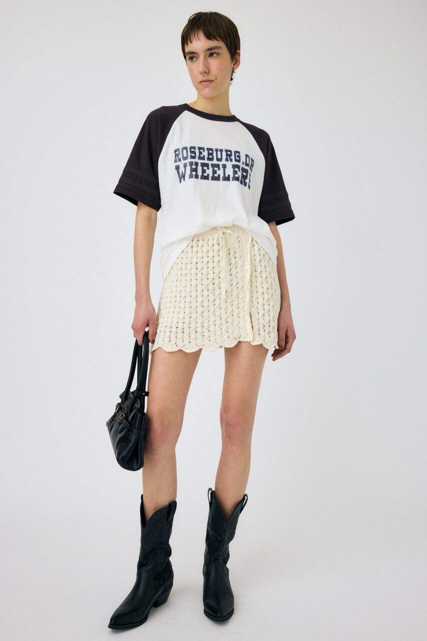 MOUSSY「WHEELERS ラグラン TEE」|Tシャツ・カットソー|