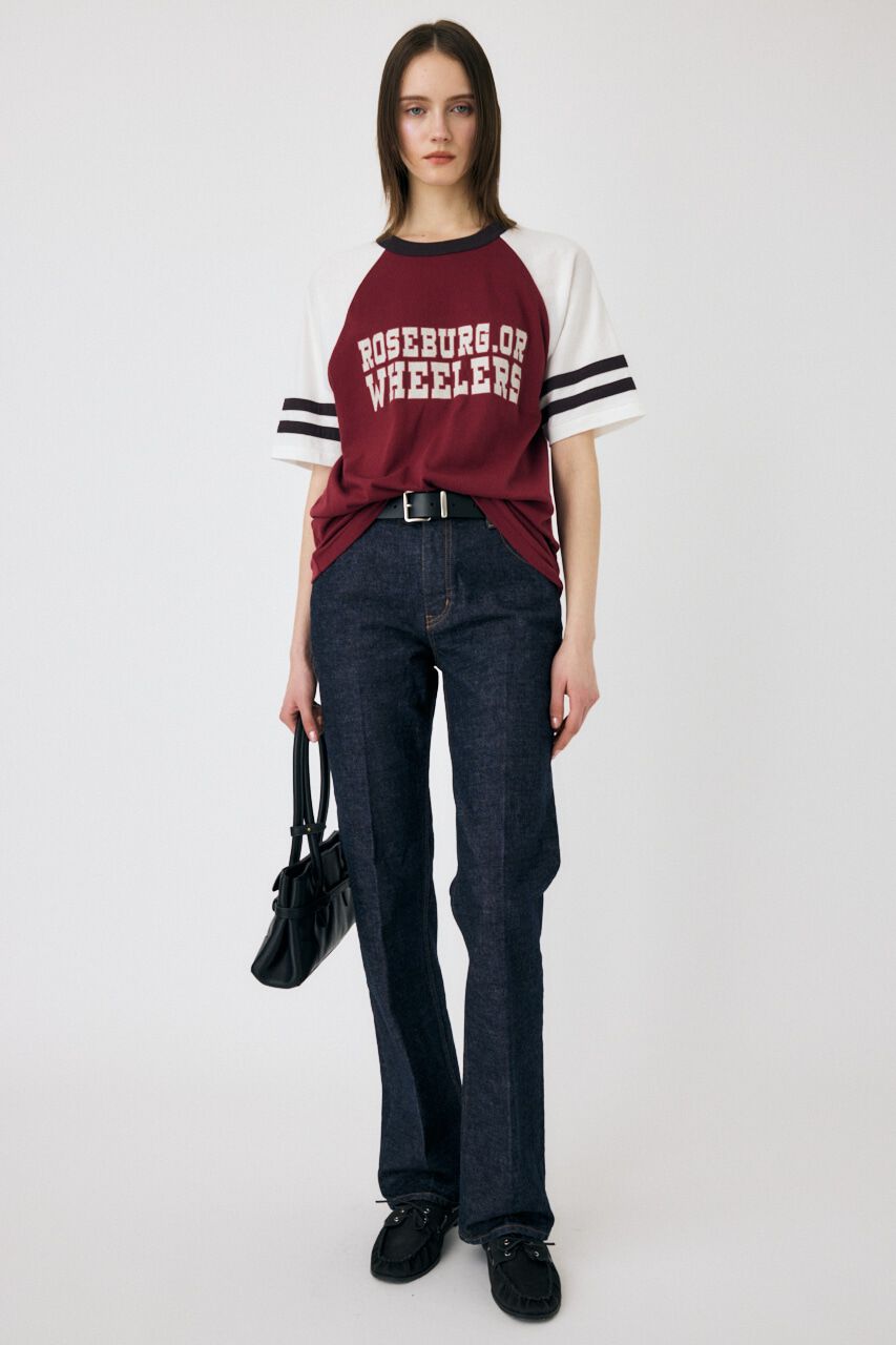MOUSSY「WHEELERS ラグラン TEE」|Tシャツ・カットソー|