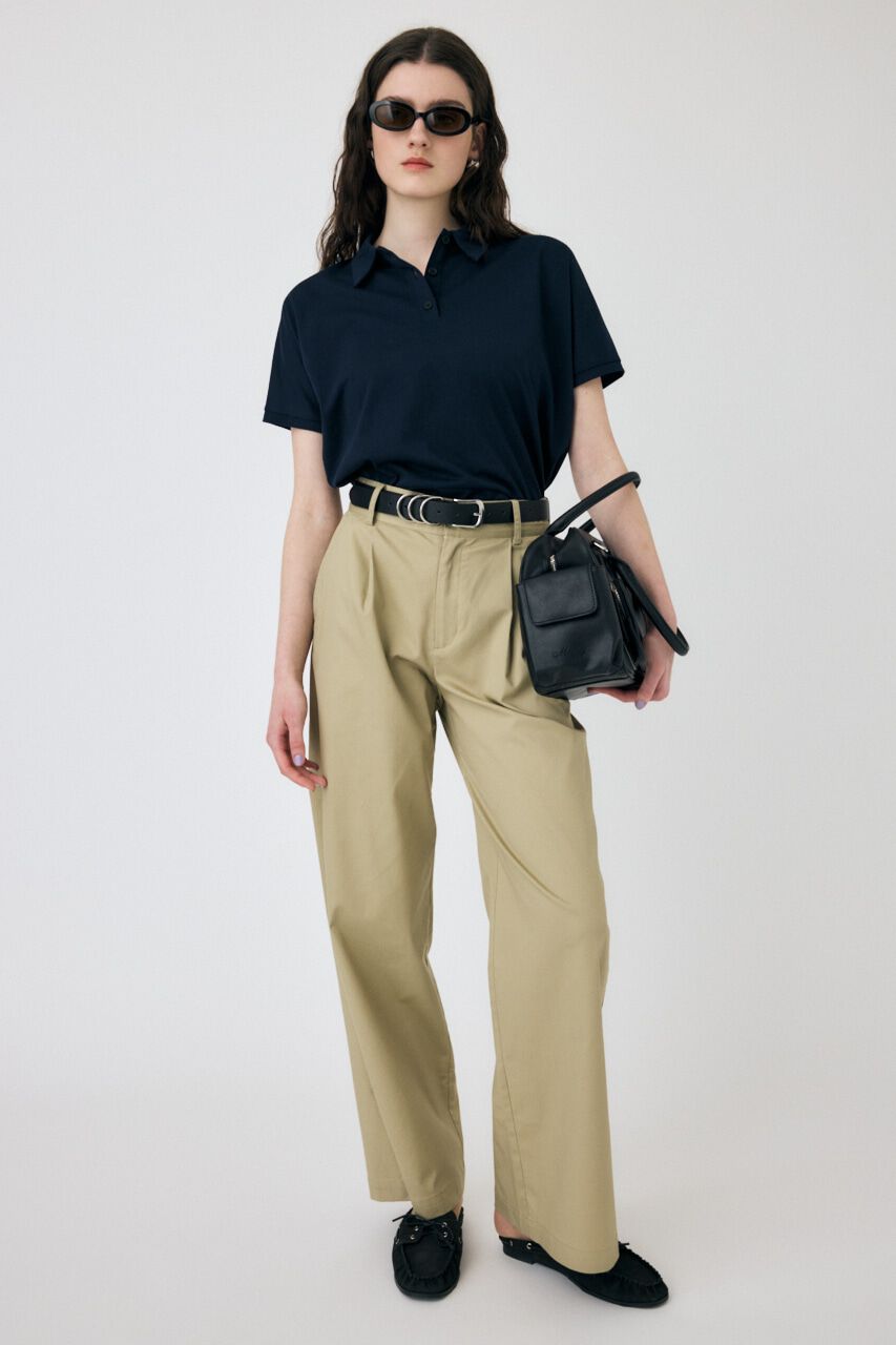 MOUSSY「SHEER LOOSE ポロ TEE」|Tシャツ・カットソー|