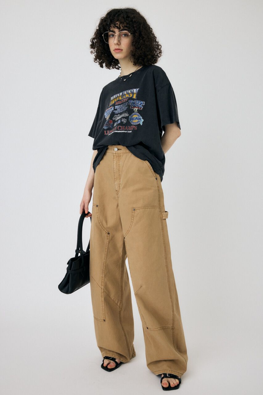 MOUSSY「LOW CLOTCH ペインターパンツ」|デニム|