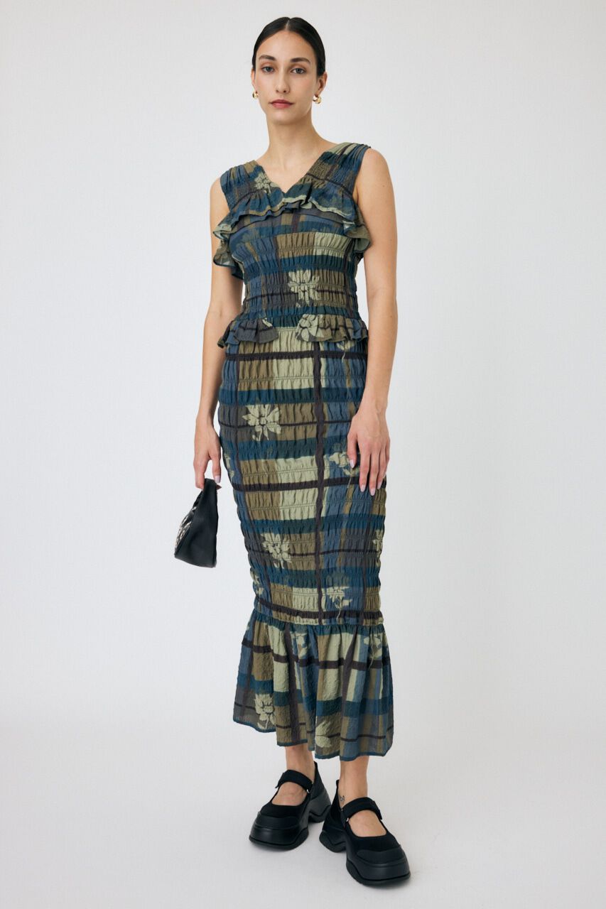 MOUSSY「SHIRRING フリルドレス」|ワンピース|