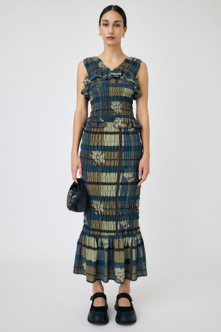 MOUSSY「SHIRRING フリルドレス」|ワンピース|