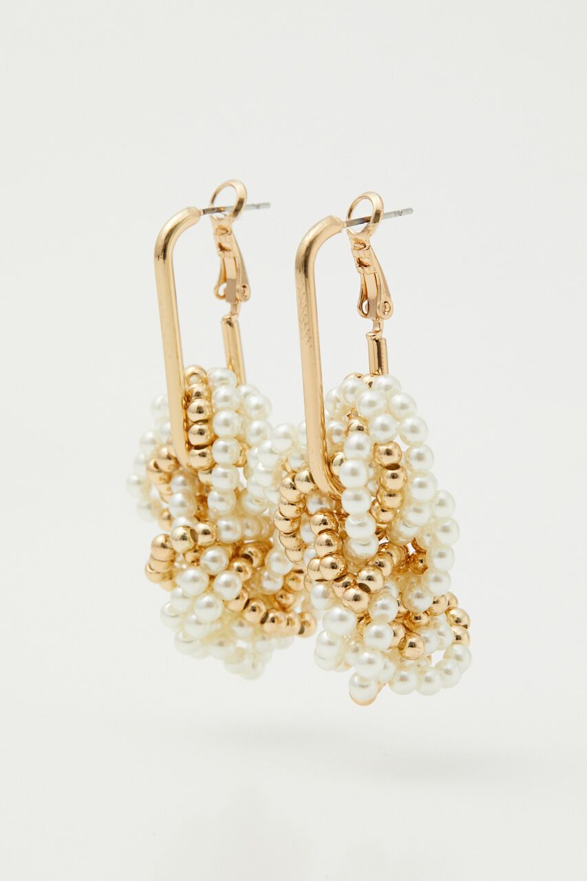 rienda「メニーフェイクパールボールピアス」|ピアス|