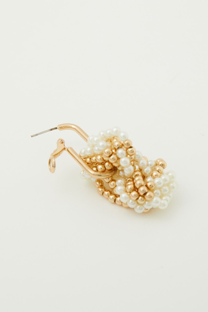 rienda「メニーフェイクパールボールピアス」|ピアス|