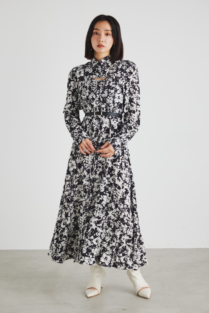 rienda「ショートSHレイヤードOP」|ワンピース|BLK