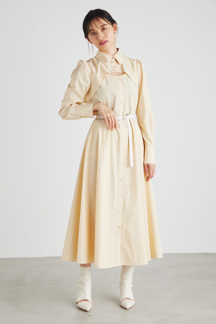 rienda「ショートSHレイヤードOP」|ワンピース|YEL