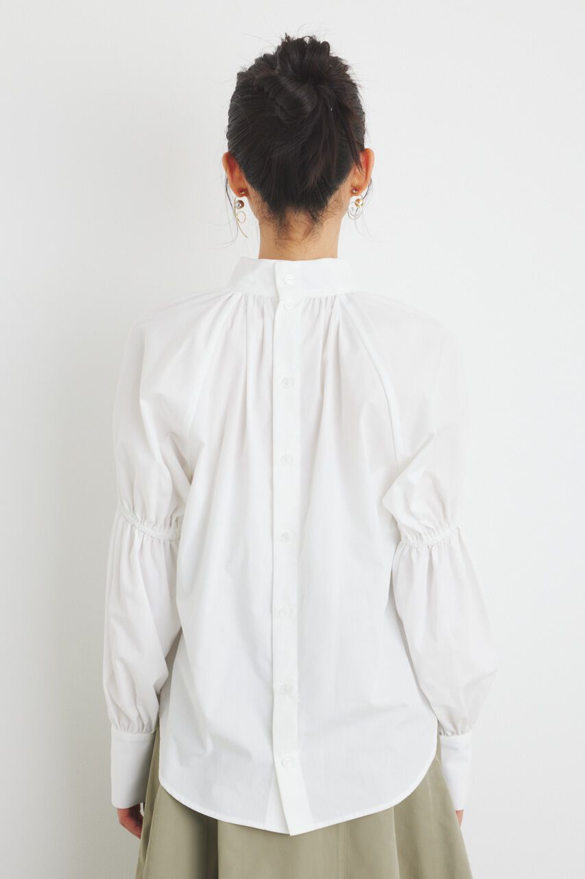 rienda「ボタンSLV H/N BLS」|シャツ・ブラウス|