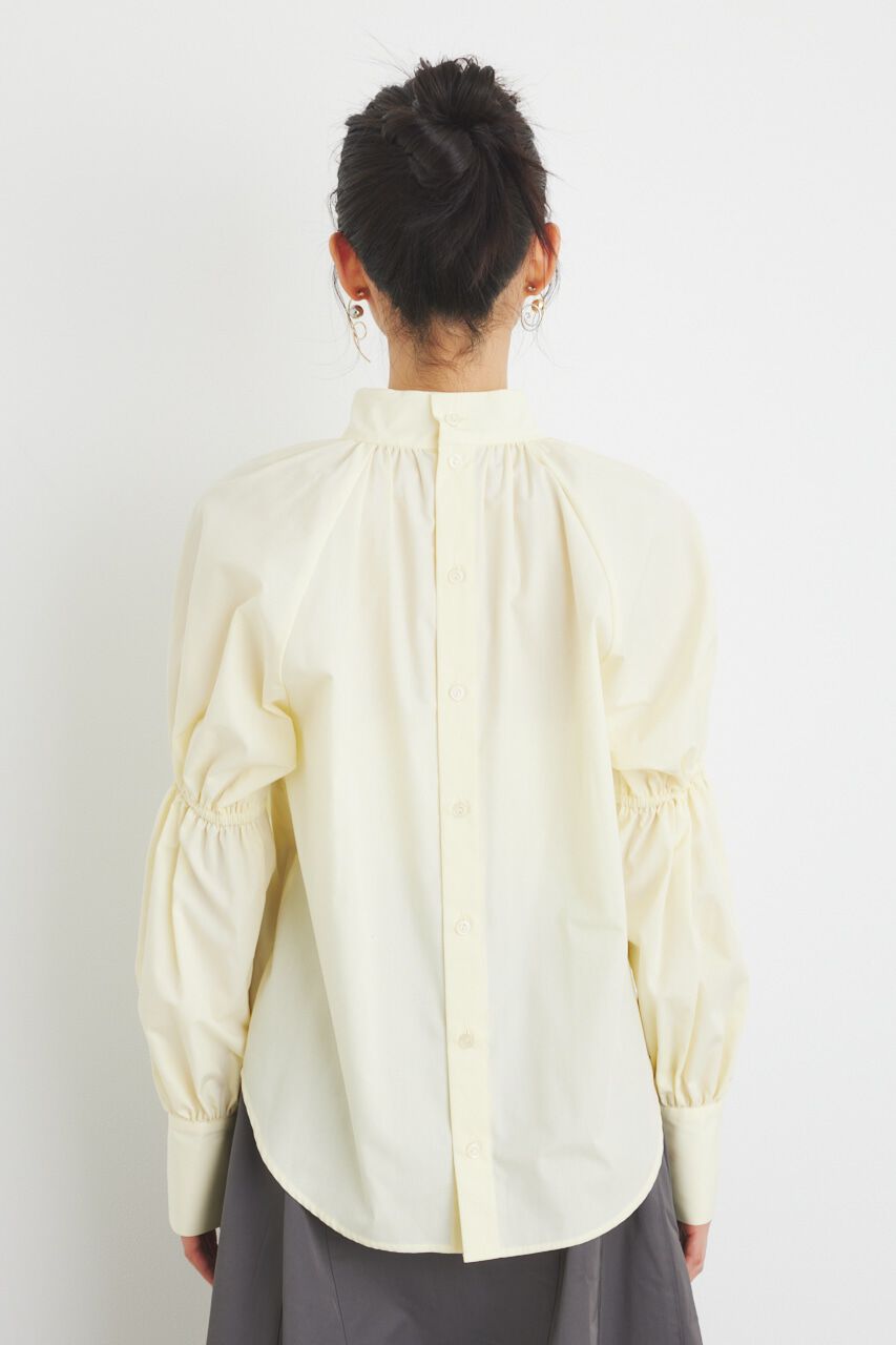 rienda「ボタンSLV H/N BLS」|シャツ・ブラウス|