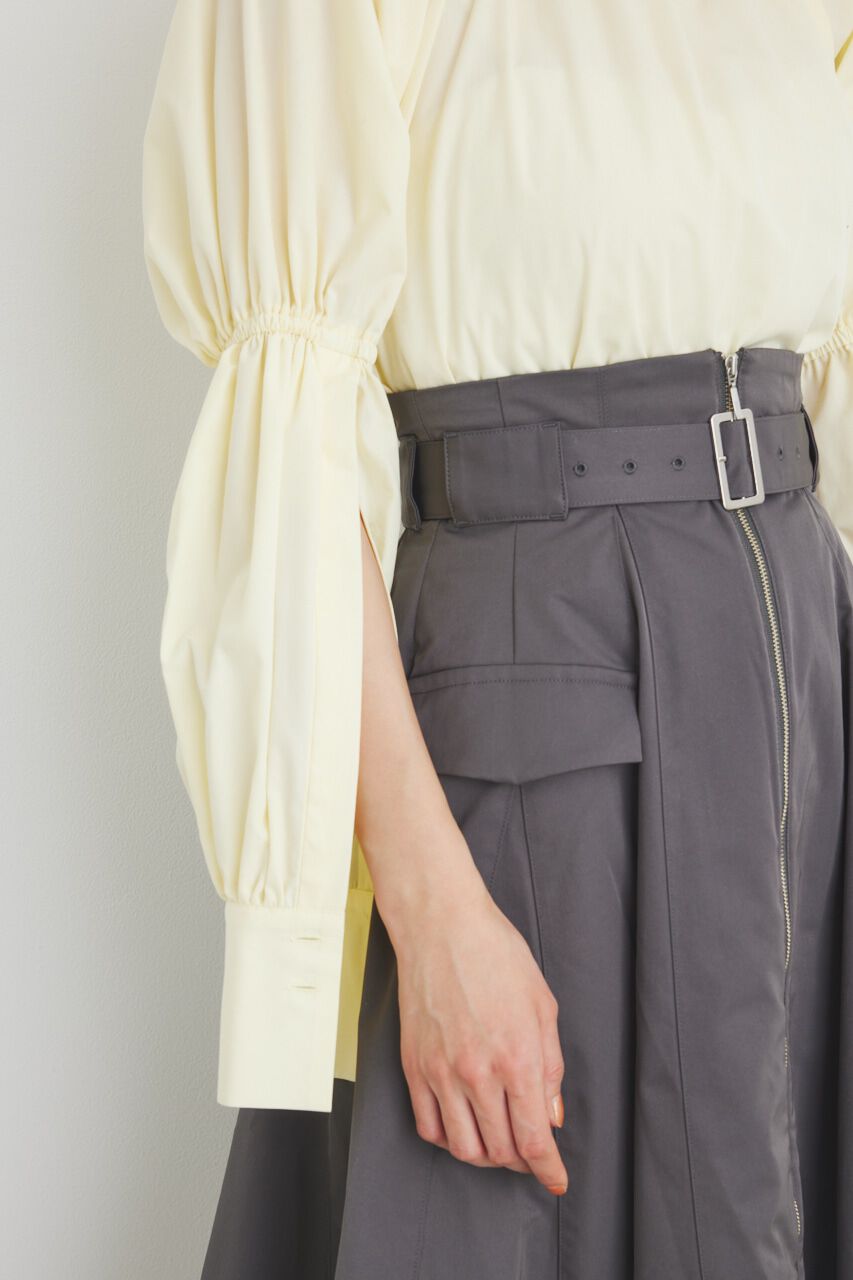 rienda「ボタンSLV H/N BLS」|シャツ・ブラウス|