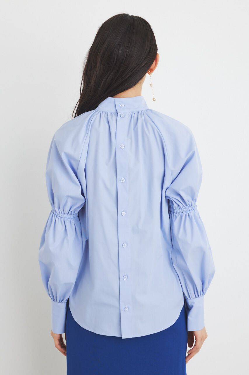 rienda「ボタンSLV H/N BLS」|シャツ・ブラウス|