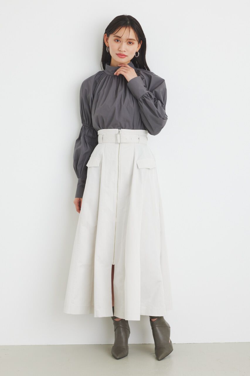 rienda「ボタンSLV H/N BLS」|シャツ・ブラウス|