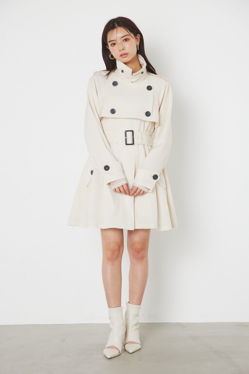 rienda「＃ジェラートトレンチ ミニコート」|その他|IVOY3