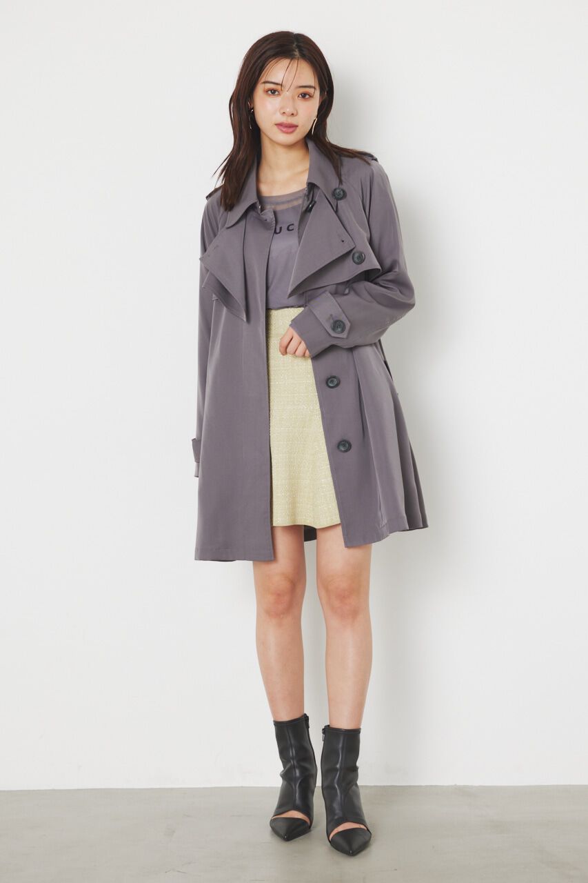 rienda「＃ジェラートトレンチ ミニコート」|その他|