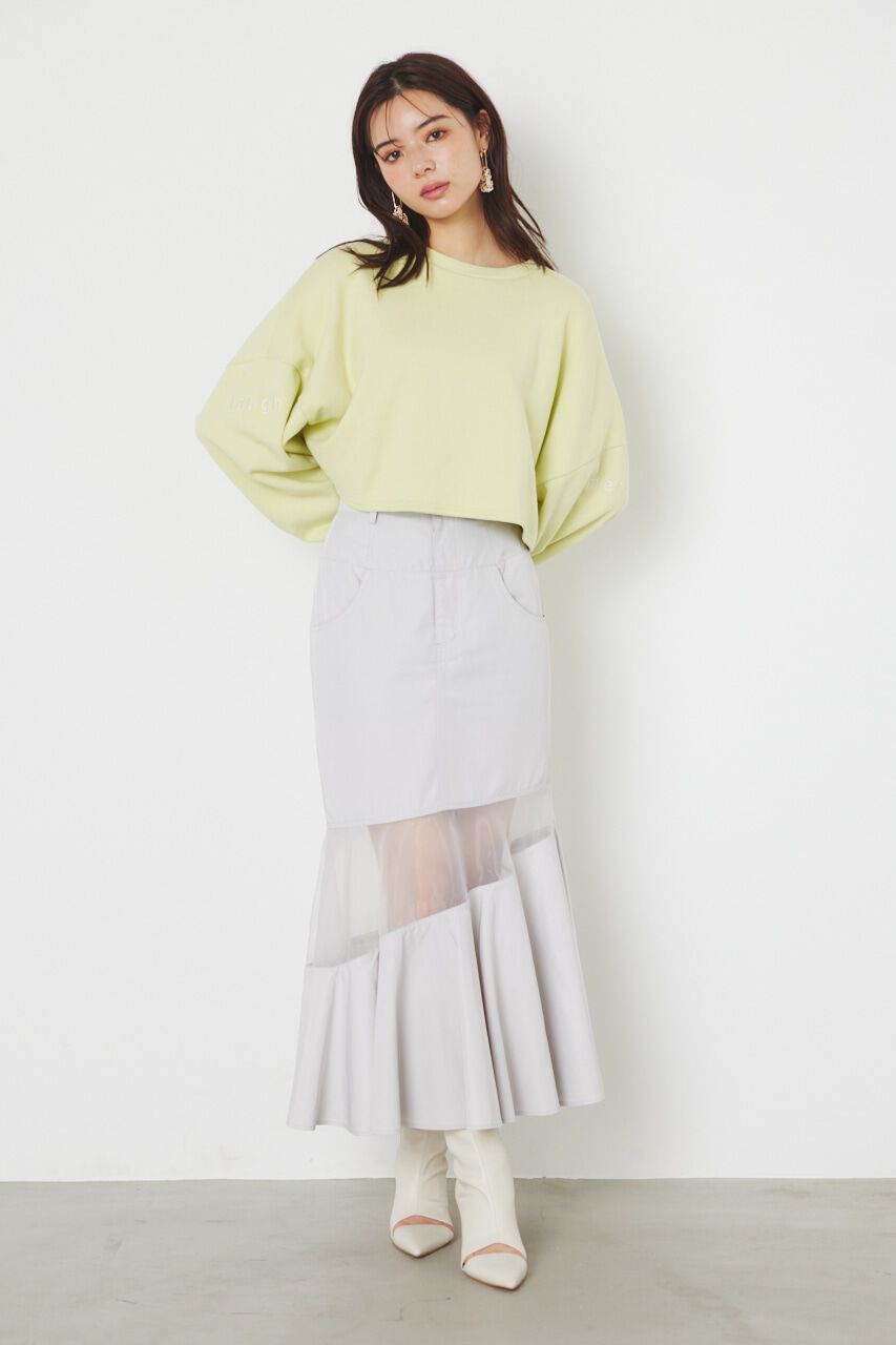 rienda「アシンメトリーシアーマーメイドJ/W SK」|スカート|