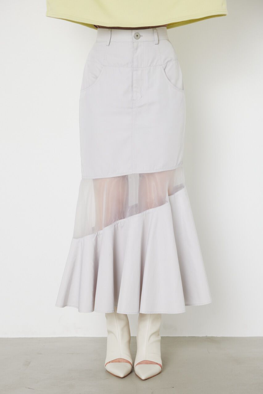 rienda「アシンメトリーシアーマーメイドJ/W SK」|スカート|