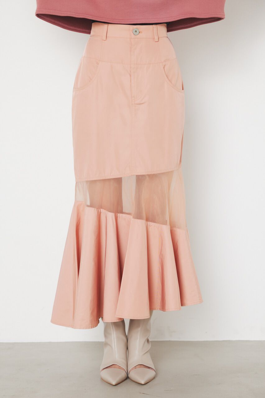 rienda「アシンメトリーシアーマーメイドJ/W SK」|スカート|