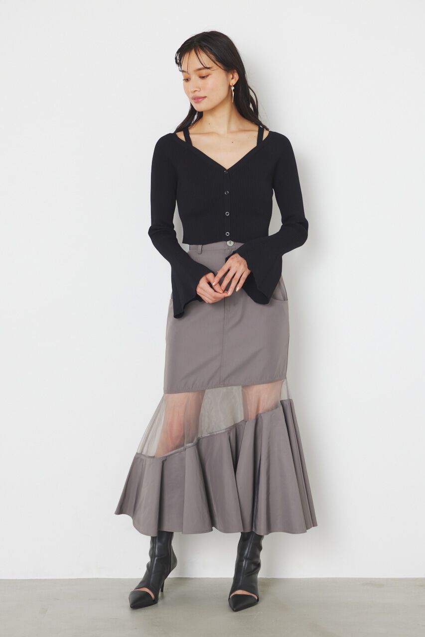 rienda「アシンメトリーシアーマーメイドJ/W SK」|スカート|