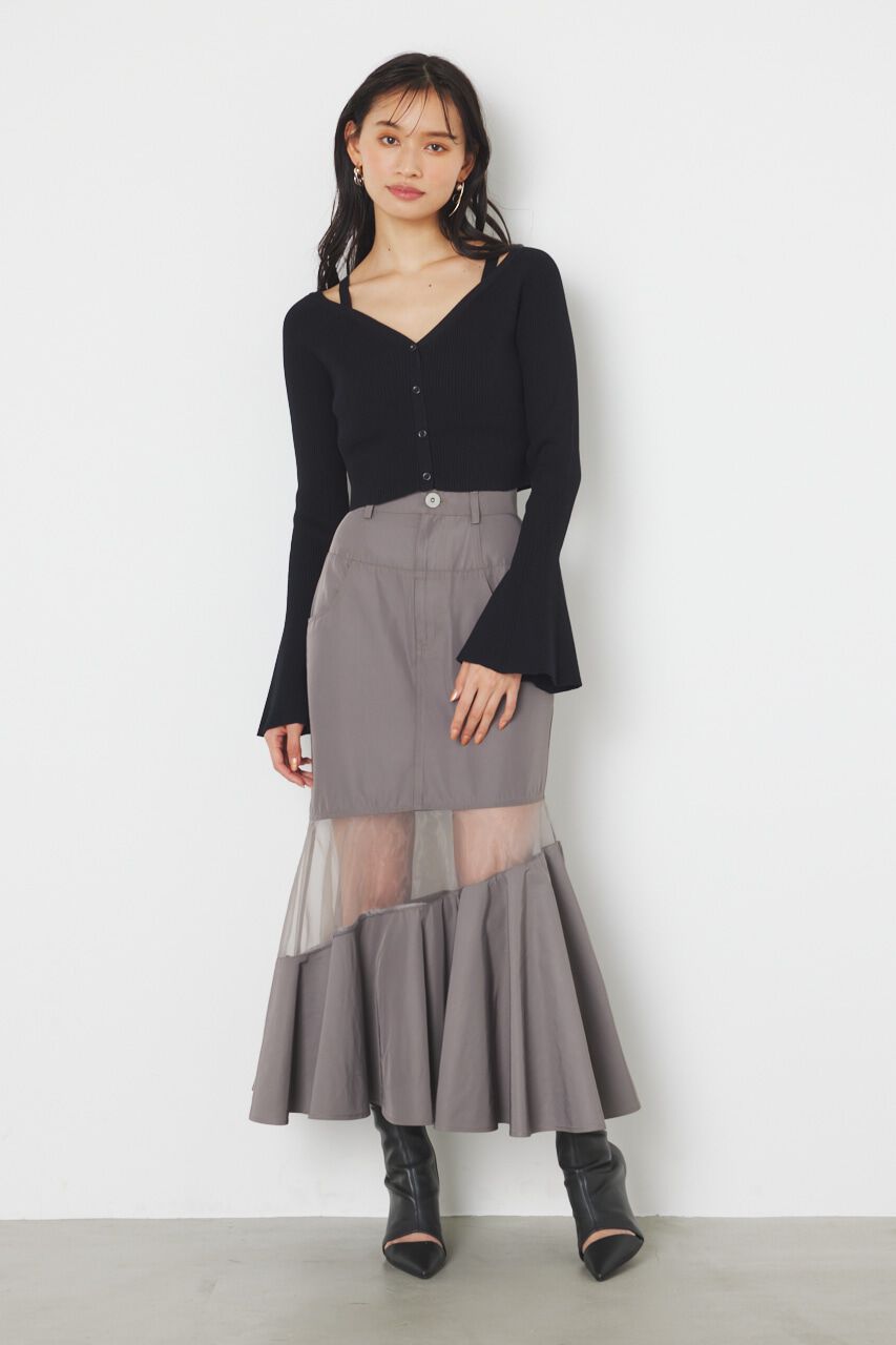 rienda「アシンメトリーシアーマーメイドJ/W SK」|スカート|