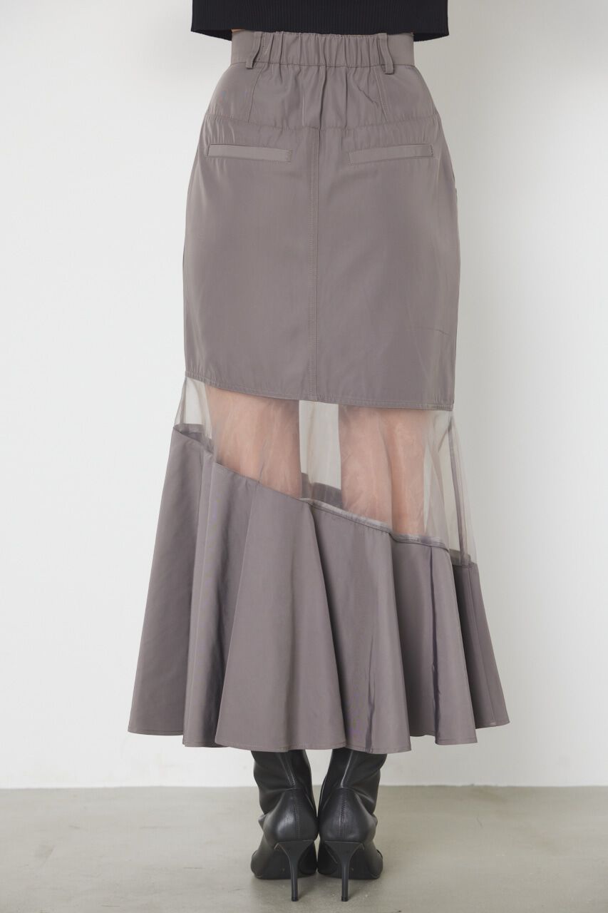 rienda「アシンメトリーシアーマーメイドJ/W SK」|スカート|