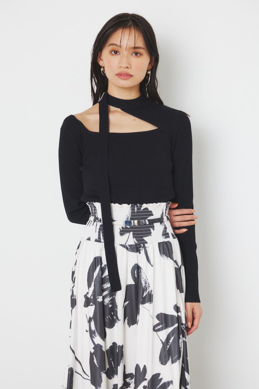 rienda「チョーカーデザインKnit TOP」|ニット・セーター|