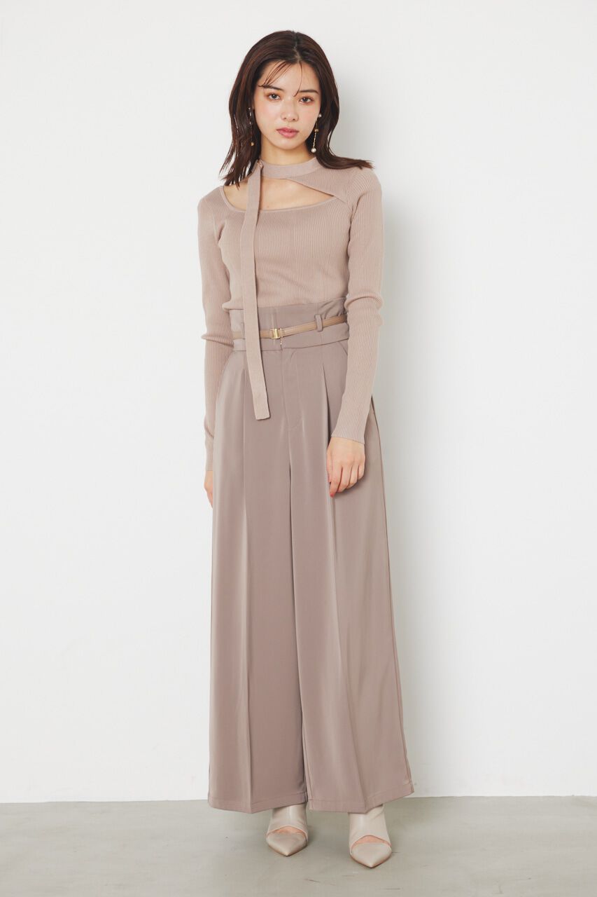 rienda「チョーカーデザインKnit TOP」|ニット・セーター|