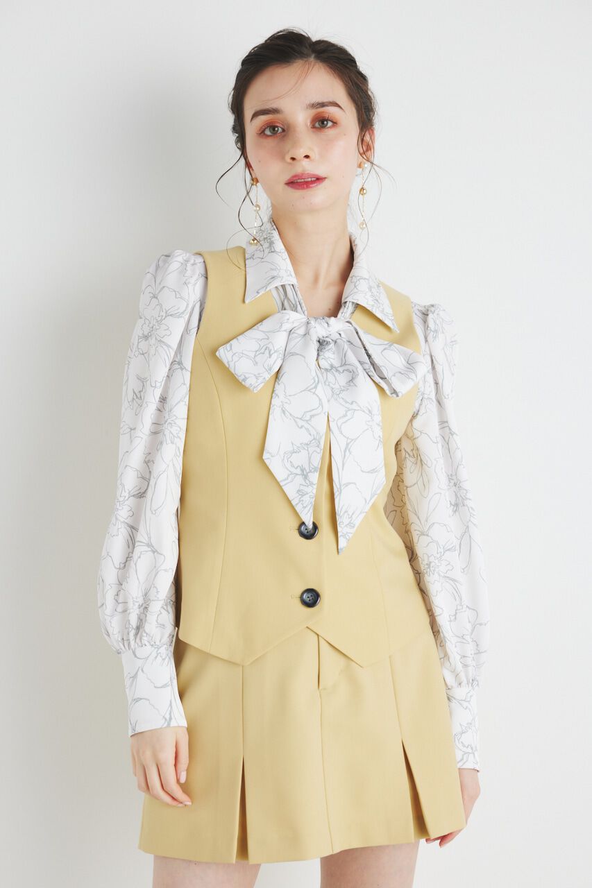 rienda「コンパクトベスト」|ダウンベスト・ベスト|YEL