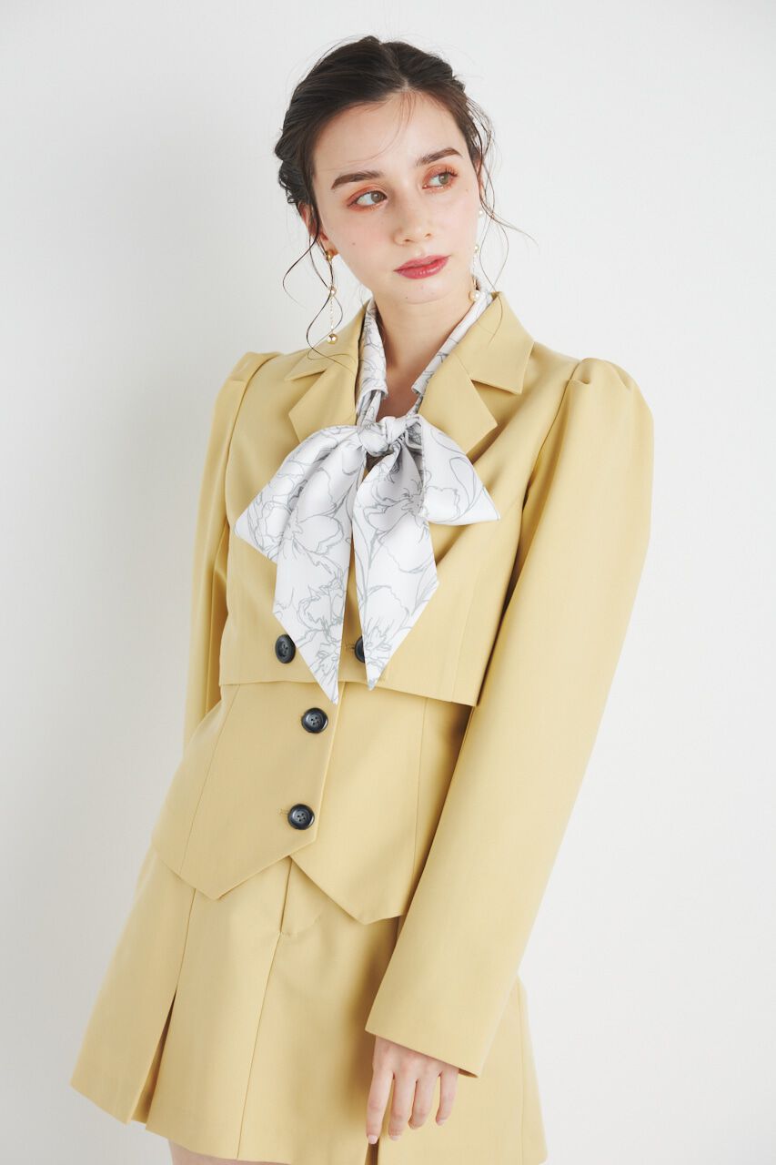 rienda「パフスリーブクロップドJK」|その他|