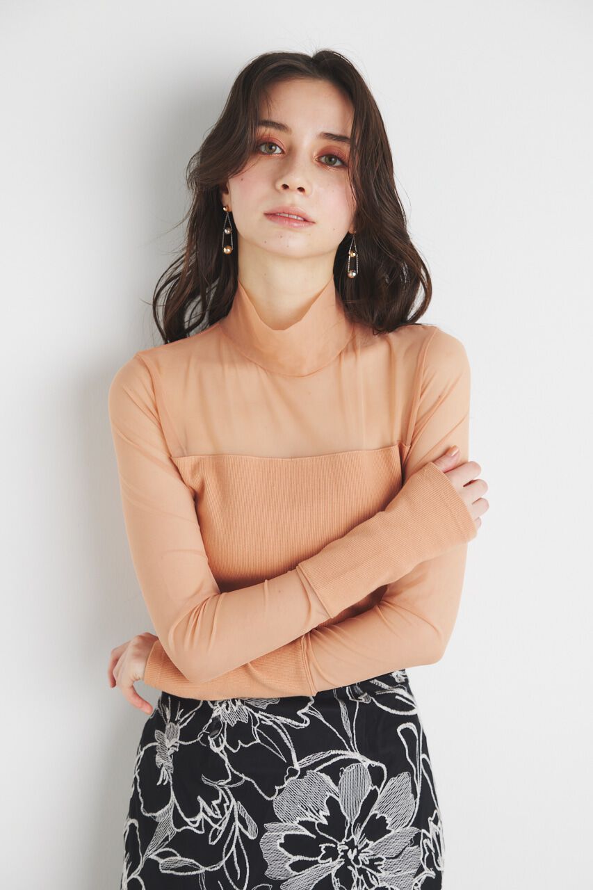 rienda「ベアデザインチュールTOPS」|Tシャツ・カットソー|L/ORG1