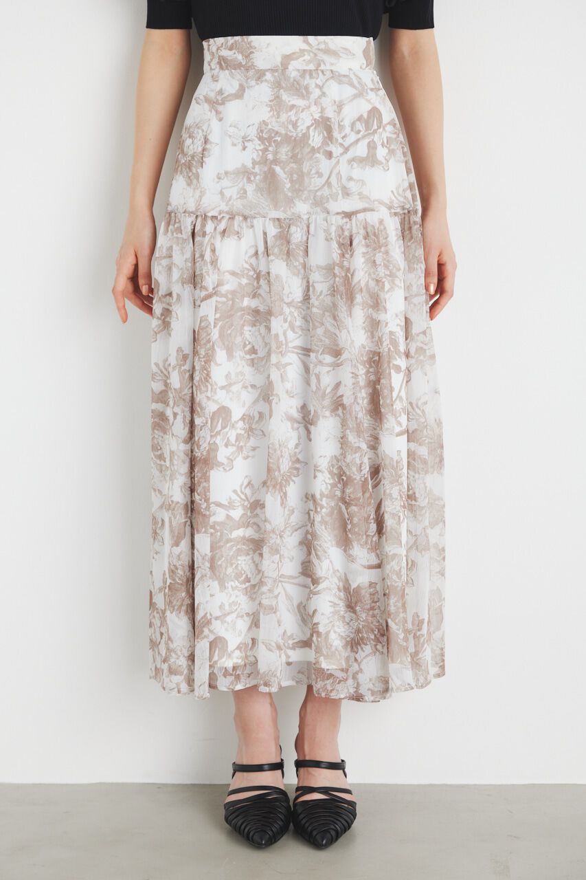 rienda「シアーフラワーJ/WフレアSK」|スカート|