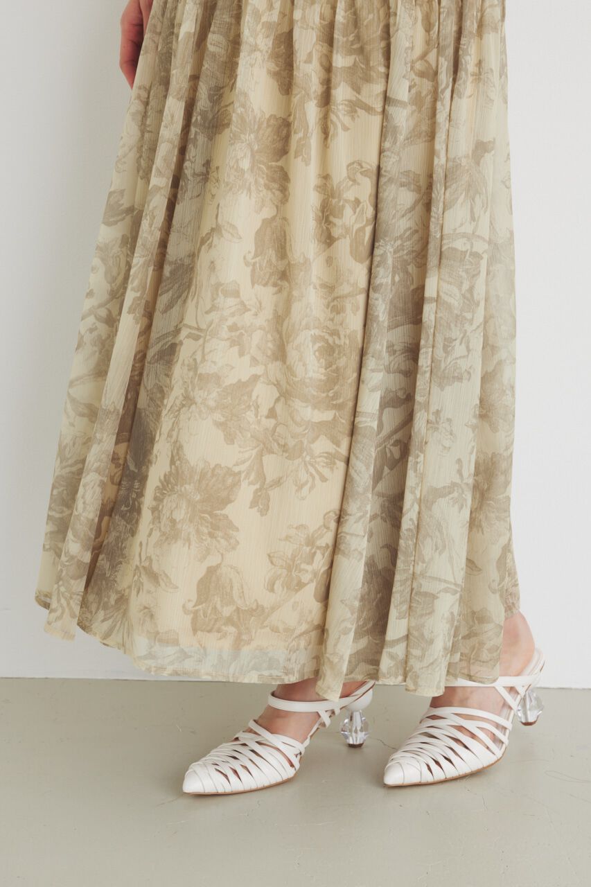 rienda「シアーフラワーJ/WフレアSK」|スカート|