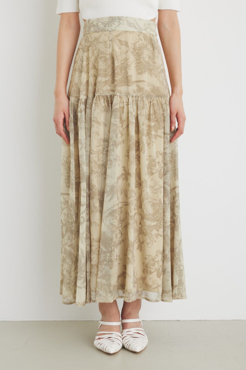 rienda「シアーフラワーJ/WフレアSK」|スカート|