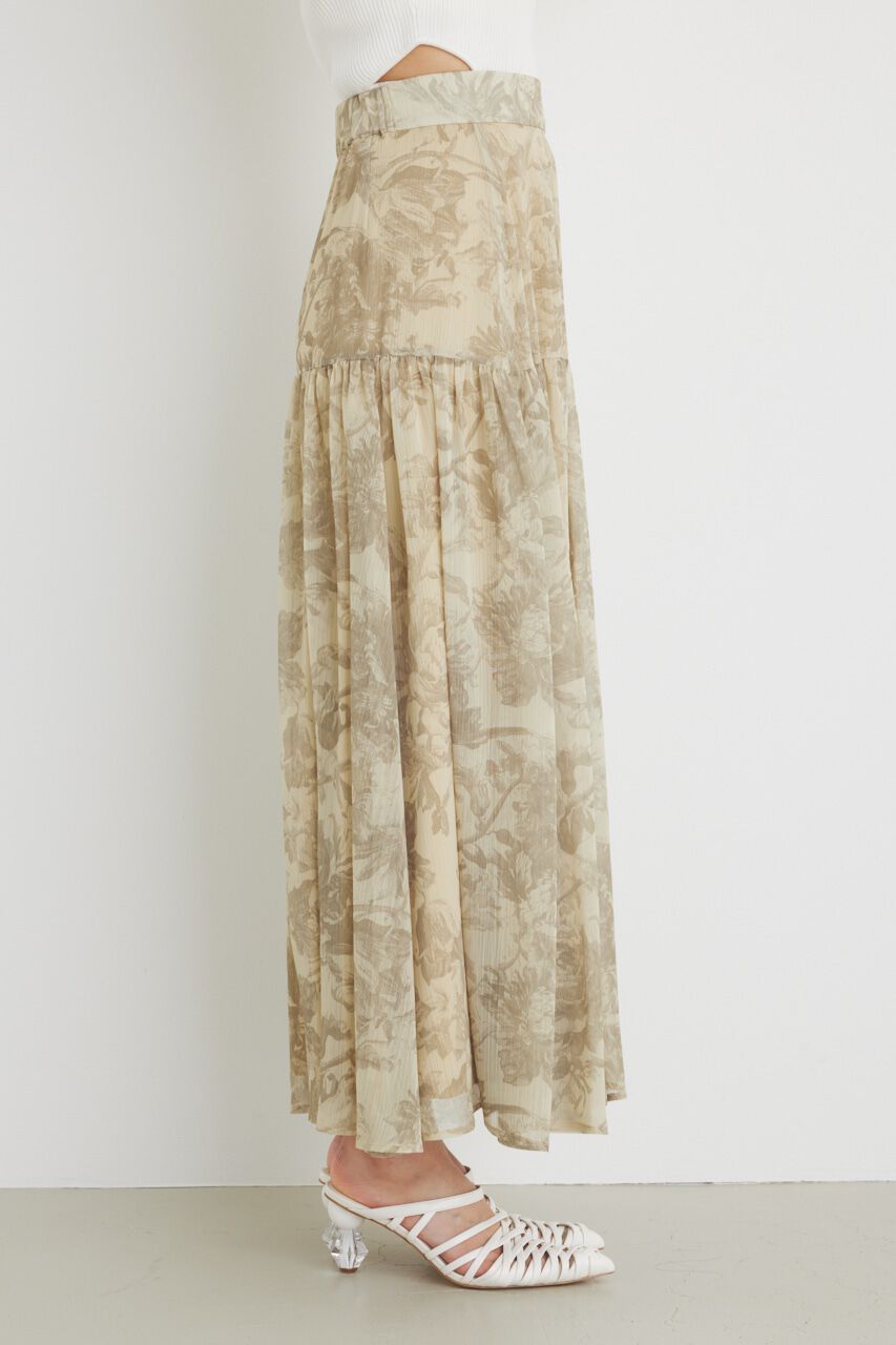 rienda「シアーフラワーJ/WフレアSK」|スカート|