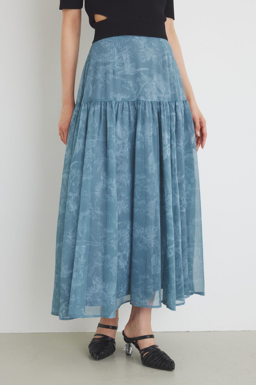 rienda「シアーフラワーJ/WフレアSK」|スカート|