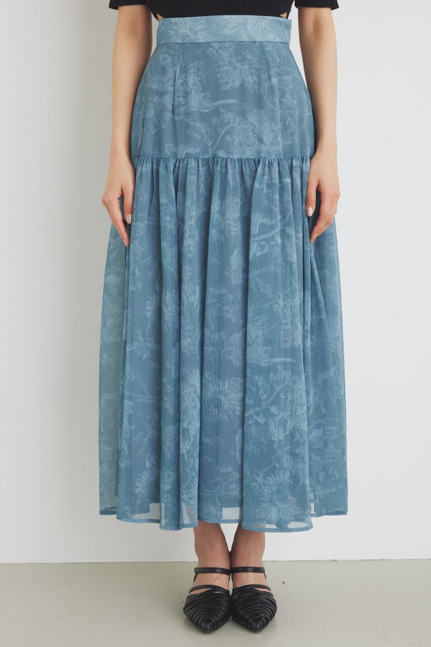 rienda「シアーフラワーJ/WフレアSK」|スカート|